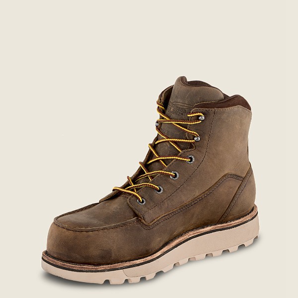 Bottes de Sécurité Red Wing - Traction Tred Lite - 6-Inch Waterproof Toe - Kaki - Homme 461XOZHLP